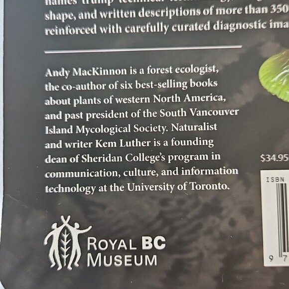 Mushrooms of British Columbia Field Guide Identification Handbook MacKinnon Andy - Picture 4 of 16